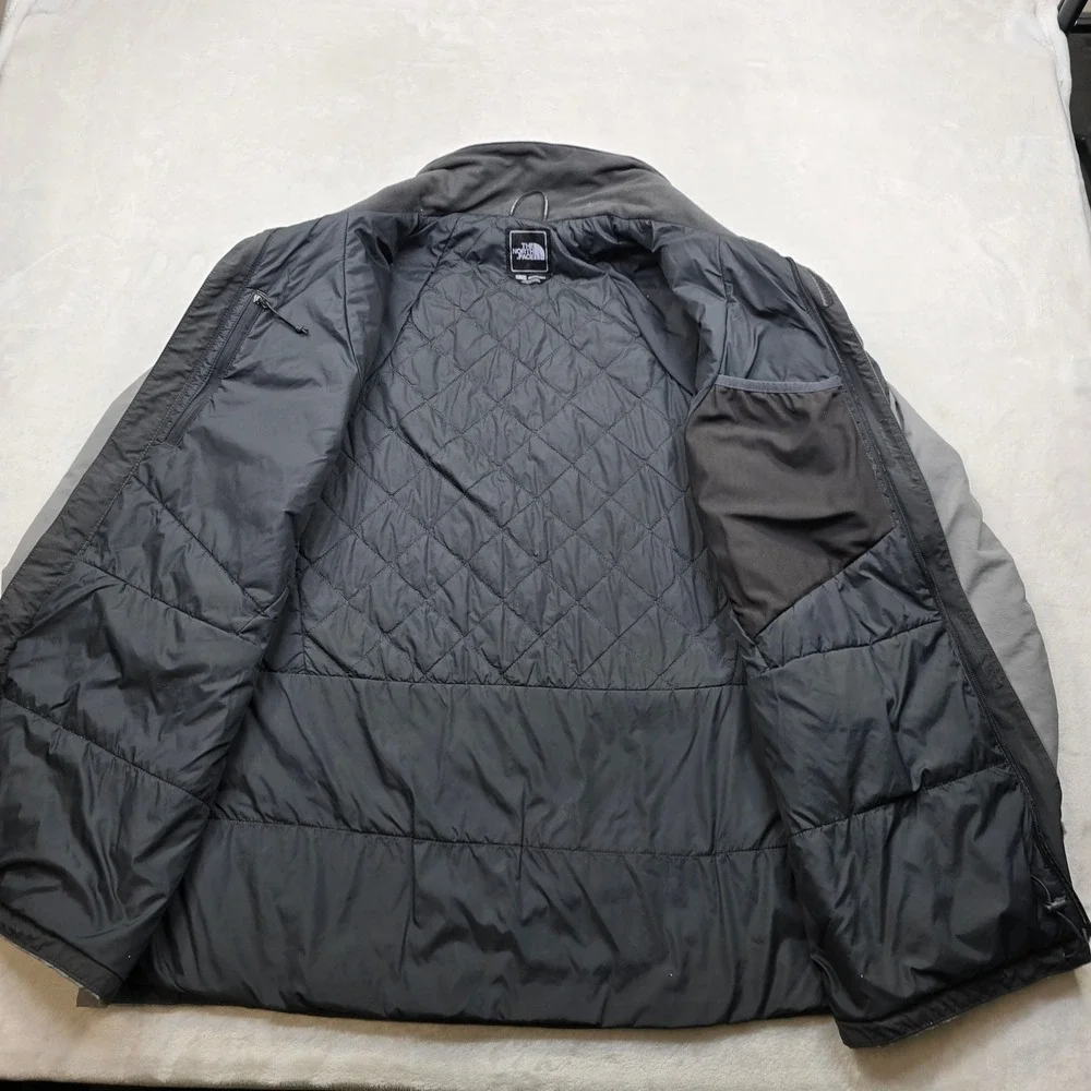 The North Face‎ HyVent Jacket Mens XL Gray Black Insulated Ski Snow Nylon